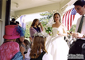 Outdoor wedding reception at The Farmhouse at Nethers, Nethers, VA