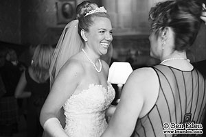 Bride receives congratulations