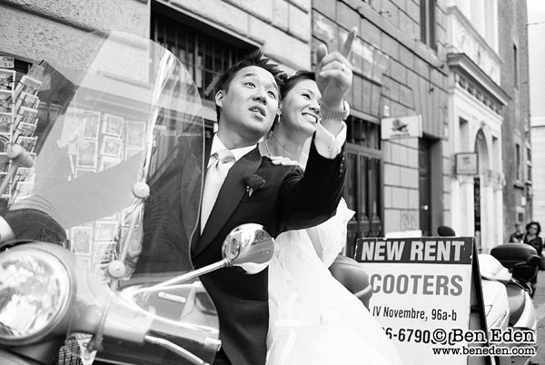 Korean wedding photograph in Rome